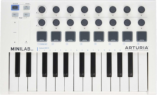 Controlador Midi Arturia 230501 Minilab Mkii 25keys Usb Blan