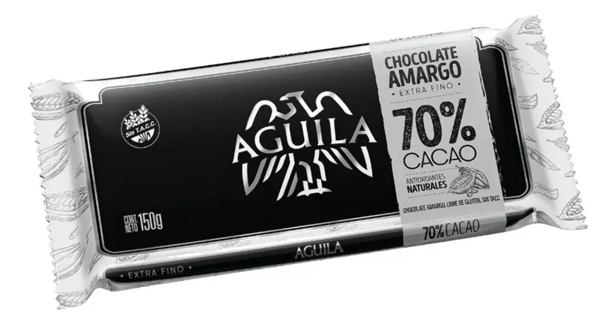 Primera imagen para búsqueda de chocolate aguila 70 cacao