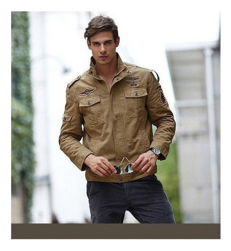 Jaqueta Militar Masculina De Algodão