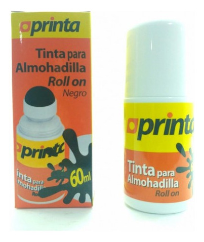 Tinta Roll Para Almohadilla Printa Color Negro