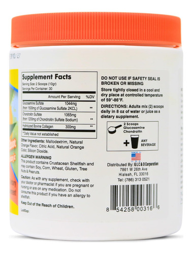 Arymar Glucosamina Quot; Condroitina 1500mg-1200mg 10ucz