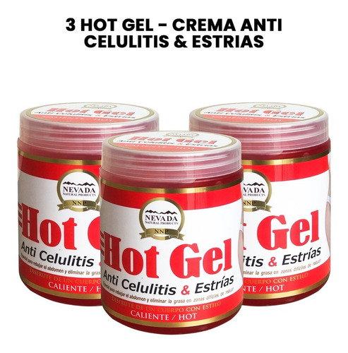 3 Hot Gel - Crema Anti Celulitis & Estrias