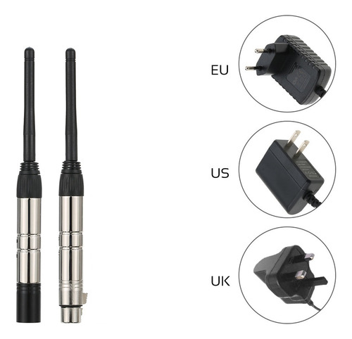 Kit D/receptor Y Transmisor Inalámbrico Dmx512 2.4g Ism, 2pz