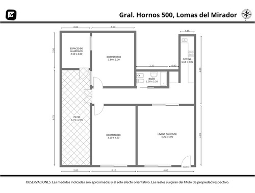 Ph En Lomas Del Mirador, 3 Ambientes, 2 Habitaciones, 1 Baño, Patio, Cuarto De Guardado