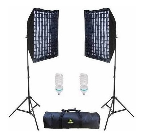 Kit Greika Agata Ii Luz Continua 270w C Softbox 50x70cm 220v