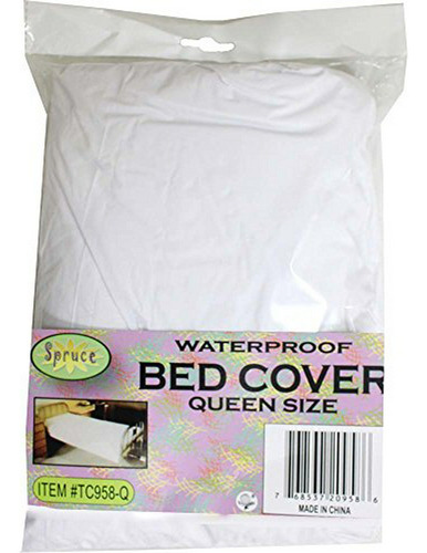 Protector De Cama Vinyl Impermeable, Tamaño Queen