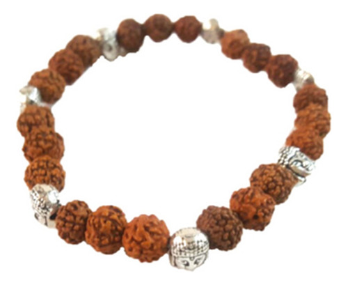 Pulsera Con Semillas De Rudraksha Baby - Buda