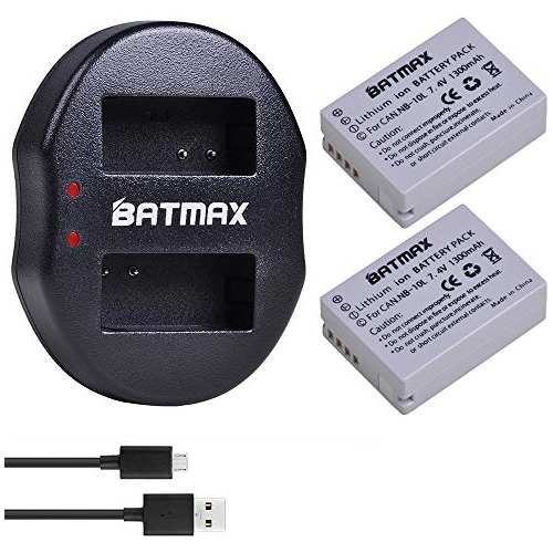 Batmax 2packs Hay Capacidad Nb 10l Batería 1300mah Car...