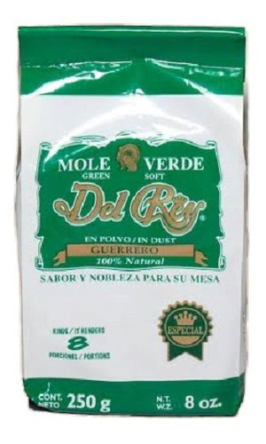 Mole Verde Del Rey 4 X 250 Grs (1 Kg)