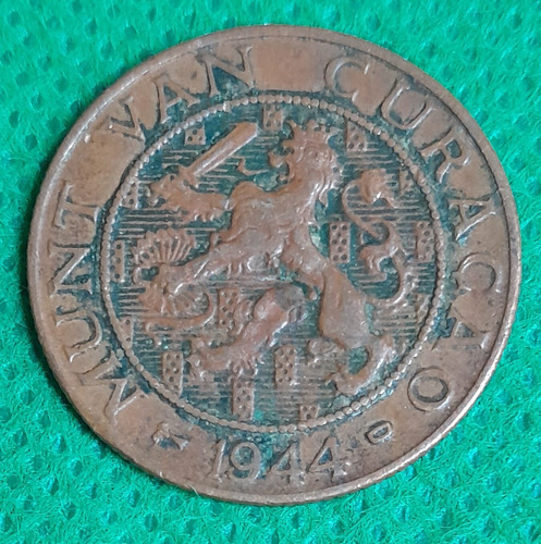 Moneda De 2 1/2 Centavos, Pais Curazao, Año 1944.