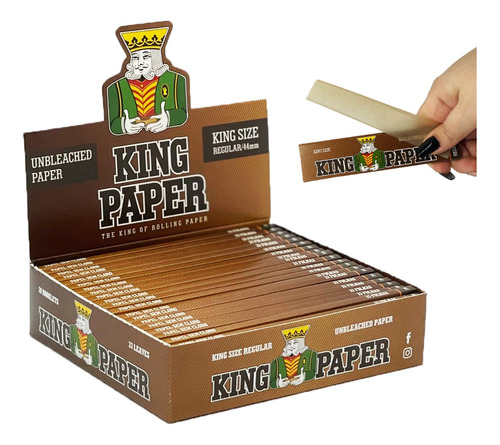 Caixa Seda King Paper Brown Marrom Grande King Size Atacado