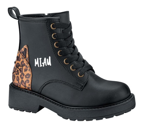 Botas Para Niña Tipo Militar Marca Bambino Modelo  5619