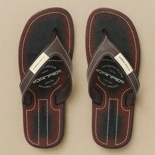 Chinelo Masculino Couro Ecológico Ortopédico Confortável