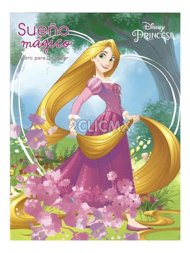 12 Libros Colorear Infantil Disney Princesas Rapunzel 16 Pg