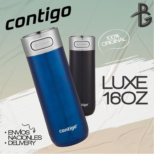 Vaso Contigo Luxe, Tecnología Autoseal 16 Onzas En Guayana!!