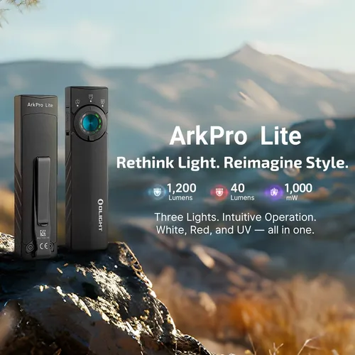 Linterna Plana Recargable Olight Arkpro Lite 1200 Lúmenes