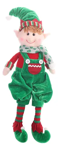 Figura De Elfo Sentado Con Patas Colgantes Regalo De Navidad