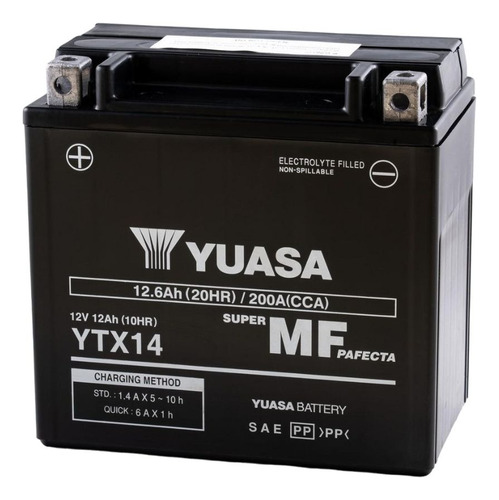 Bateria Para Motos Yuasa Ytx14