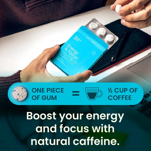 Neurogum Goma De Mascar Nootropic Energy Sabor Hierbabuena