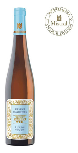 Vinho Kiedrich Klosterberg Riesling Qba Trocken 2018 750ml