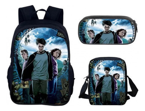 Set De Tres Mochilas De Harry Potter Para Primaria Y Secundaria