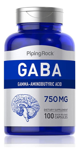 Gaba (gamma Aminobutyric Acid) 750mg | 100 Caps Usa