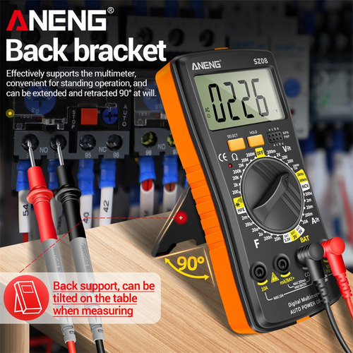 Aneng Sz08 Lcd Diodo Ncv Tester 2000 Cuenta Dividido D