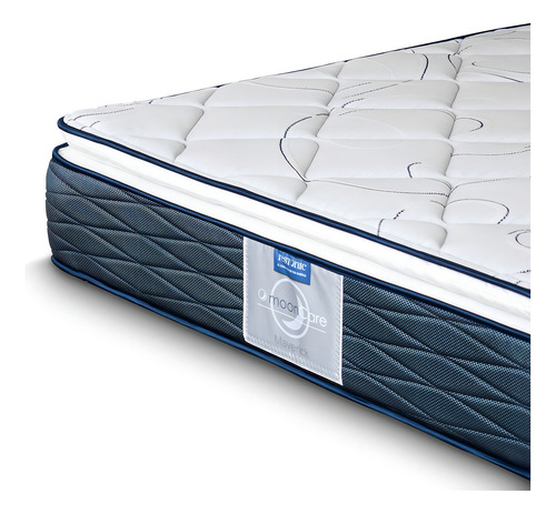 Colchón King Size Restonic Maverick Más Box Y 3 Blancos Rs Color Blanco