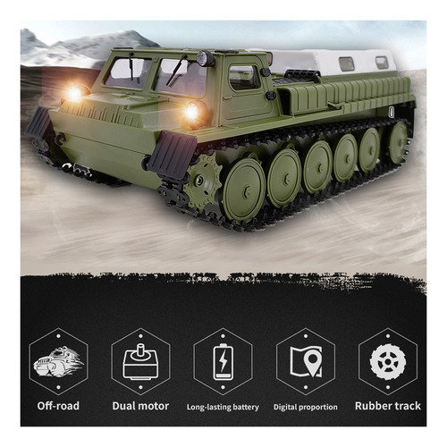 Tanque De Control Remoto Rc Tank Toy De 2,4 Ghz 1/16