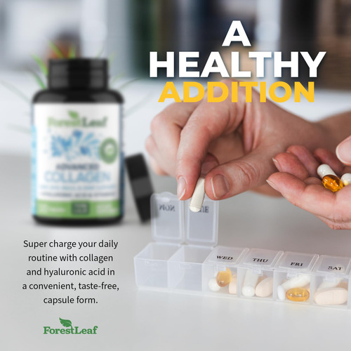 Suplemento Forestleaf Advanced Collagen Tipo 1, 2 E 3 120