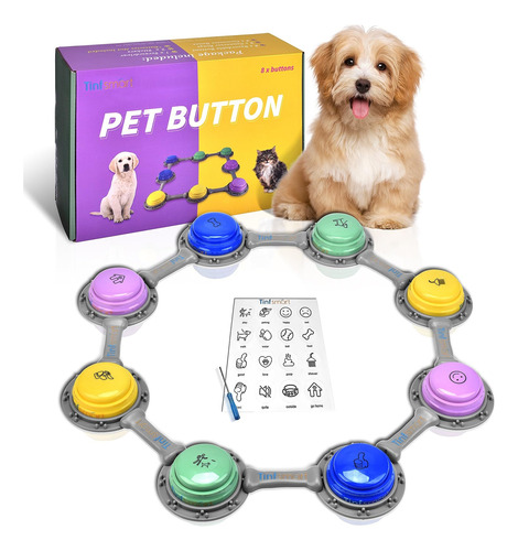 Tinfsmart Kit De Conversacion De Botones Para Perros, Paquet