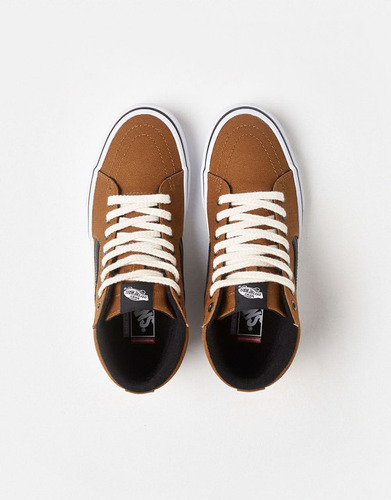 Tênis Skate Sk8 Hi Duck Canvas Golden Brown Unissex.