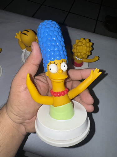 Lote De Figuras Coleccionables De Los Simpsons Tapas De Vaso (Usado)