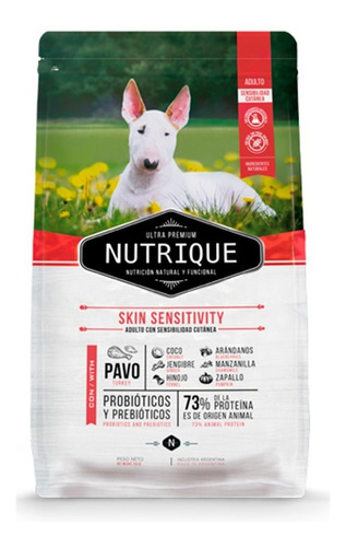 Alimento Nutrique Ultra Premium Skin Sensitivity Para Perro Adulto Sabor Pavo En Bolsa De 3 kg