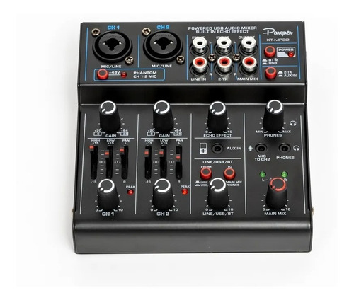 Imagen 2 de 5 de Kit De Grabacion Mixer Usb+auricular Cerrado+microfono