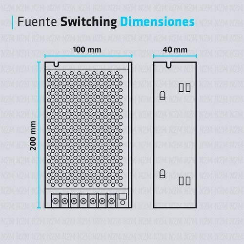 Imagen 5 de 10 de Fuente 5v 10a Metalica Regulada Switching Tira Led Cctv