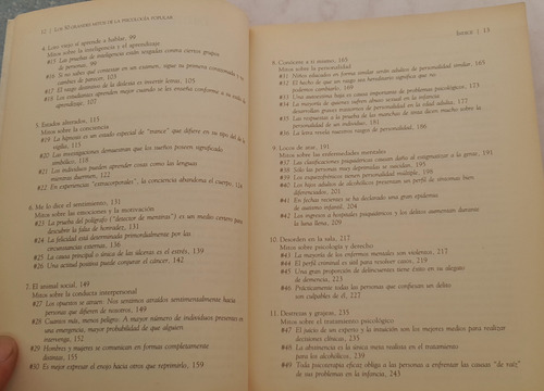 50 Grandes Mitos De La Psicología Popular De Lilienfeld (Usado)
