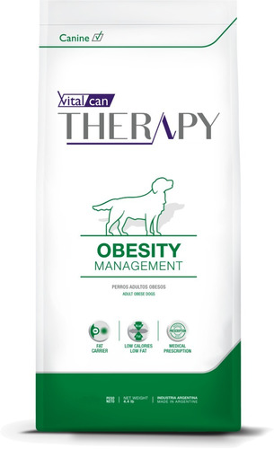 Therapy Vitalcan Canine Obesity Management 2 Kg Perros Nuska