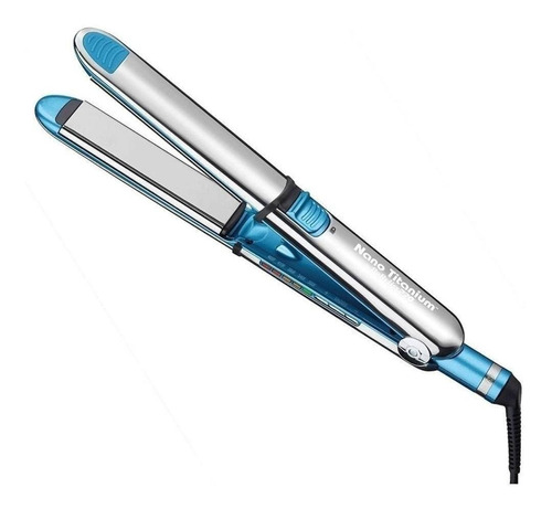 Imagen 1 de 3 de Plancha de cabello BaBylissPRO Nano Titanium Optima 3000 BABSS3000T plata y azul 220V
