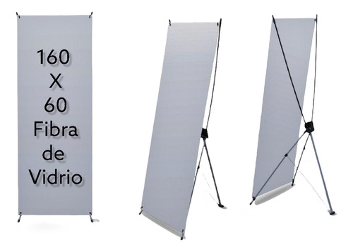 Tripie Super Económico Porta X Banner 160x60cm Fibra Vidrio