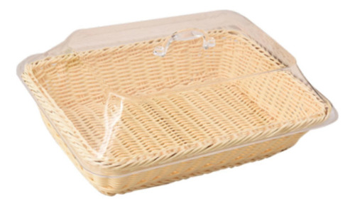 Cesta De Pan De Ratán Sintético Con 45cm X 35cm X 15cm