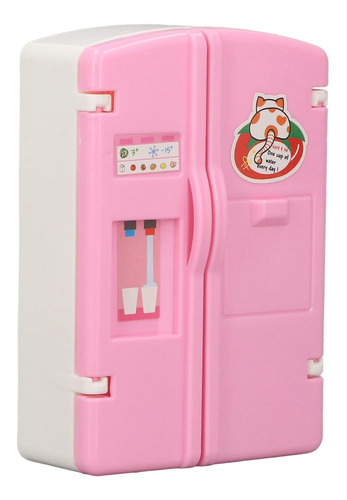 Mini Refrigerador De Cocina, Casa De Muñecas, Puerta Que Se