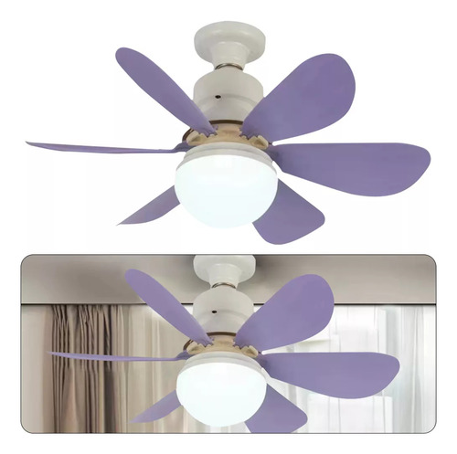 Lámpara Led De Ventilador De Techo Ac85v-265v E27