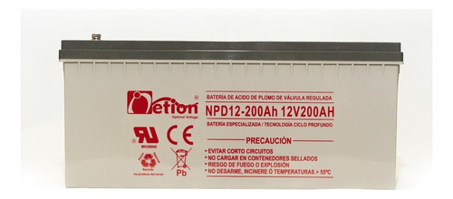 Bateria Vrla Netion Ciclo Profundo 12v 200ah Recargable