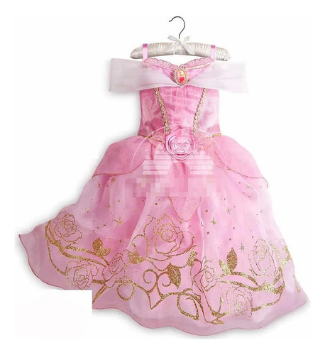 Disfraz Vestido Niña Bella Durmiente Aurora Fiesta Navidad