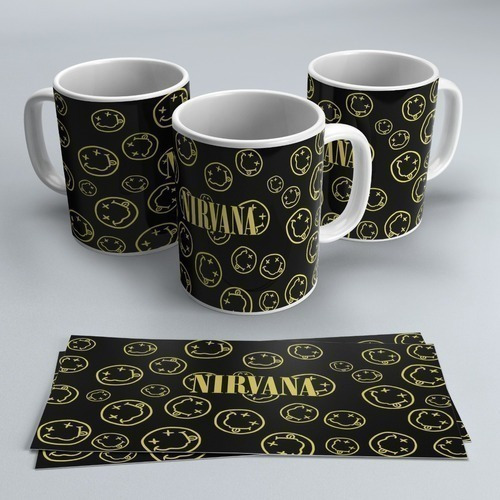 Imagen 7 de 9 de Plantillas Para Sublimar Tazas Bandas Metal Y Rock