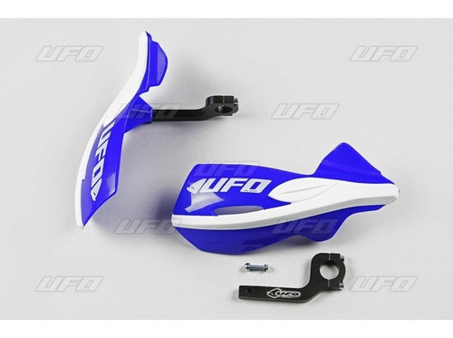 Cubre Puños Ufo Patrol Azul Con Blanco  - Bmmotopartes 