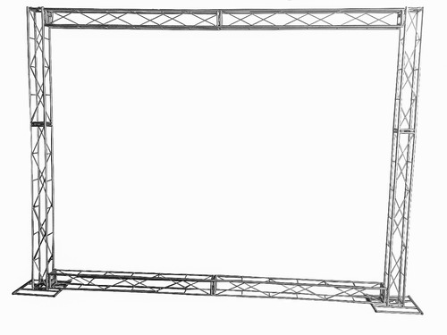 Imagem 1 de 3 de Treliças Kit Trave Box Truss Q15 Backdrop Aço 2,5 X 3m Stfer