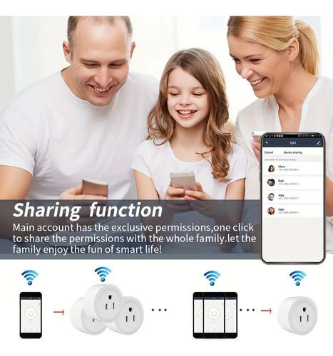 Enchufe Inteligente Smart Wifi Plug Alexa Google Home 2pz Blanco