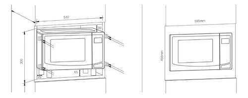 Microondas Tecnolam Bimwo30 Con Trim De 1.2 Pies